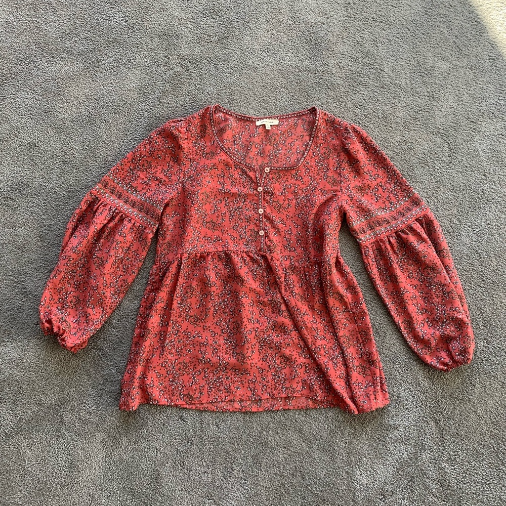Max Studio Floral Printed Blouse